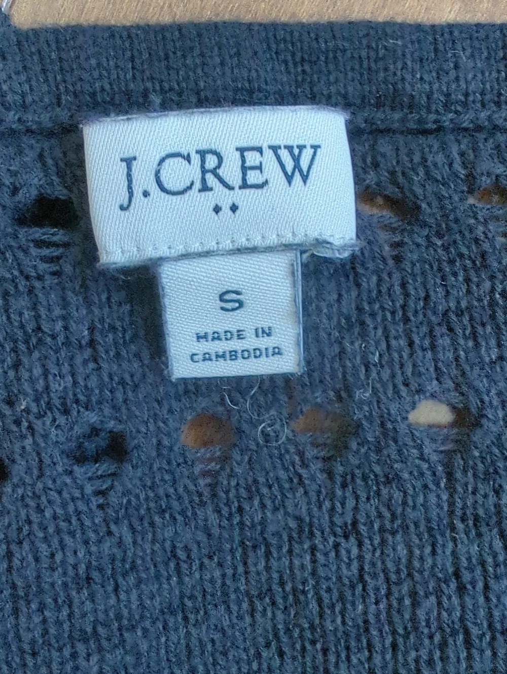 J CREW Knot Top Black Small - Picture 4 of 4